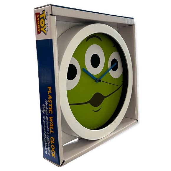 Cartoon Toy Story, Aliens Wall Clock 9,5”/23cm, Watches, Home Décor, Toy, White - Picture 2 of 3